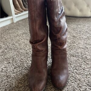 Brown Heeled Boots